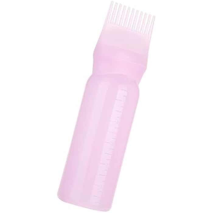POCREATION Root Comb Applicator Bottle, 3 Colors Hair Dyeing Bottle Brush Shampoo Hair Color Oil Comb Applicator Tool Dye and scalp treament Tool() - Image 5